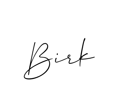 Create a beautiful signature design for name Birk. With this signature (Allison_Script) fonts, you can make a handwritten signature for free. Birk signature style 2 images and pictures png