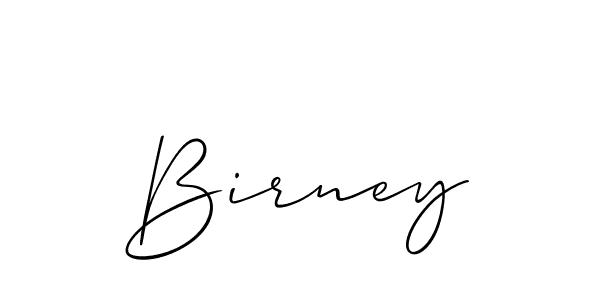 You should practise on your own different ways (Allison_Script) to write your name (Birney) in signature. don't let someone else do it for you. Birney signature style 2 images and pictures png