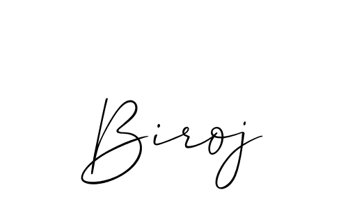 How to make Biroj signature? Allison_Script is a professional autograph style. Create handwritten signature for Biroj name. Biroj signature style 2 images and pictures png