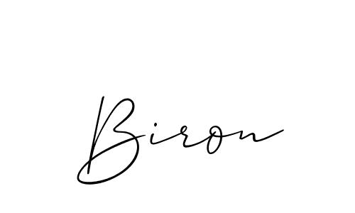It looks lik you need a new signature style for name Biron. Design unique handwritten (Allison_Script) signature with our free signature maker in just a few clicks. Biron signature style 2 images and pictures png