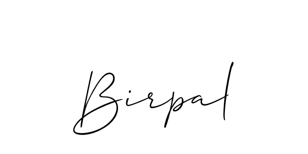 The best way (Allison_Script) to make a short signature is to pick only two or three words in your name. The name Birpal include a total of six letters. For converting this name. Birpal signature style 2 images and pictures png