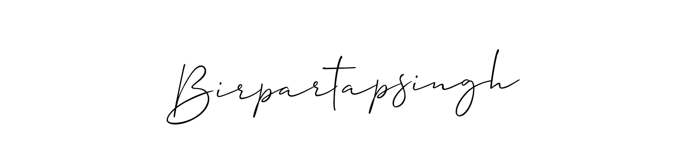 How to make Birpartapsingh name signature. Use Allison_Script style for creating short signs online. This is the latest handwritten sign. Birpartapsingh signature style 2 images and pictures png