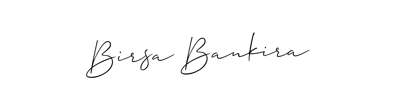 Use a signature maker to create a handwritten signature online. With this signature software, you can design (Allison_Script) your own signature for name Birsa Bankira. Birsa Bankira signature style 2 images and pictures png