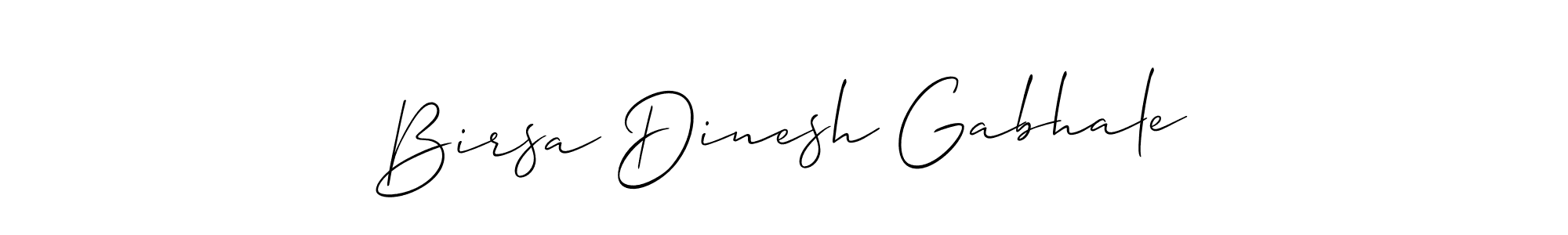 Allison_Script is a professional signature style that is perfect for those who want to add a touch of class to their signature. It is also a great choice for those who want to make their signature more unique. Get Birsa Dinesh Gabhale name to fancy signature for free. Birsa Dinesh Gabhale signature style 2 images and pictures png