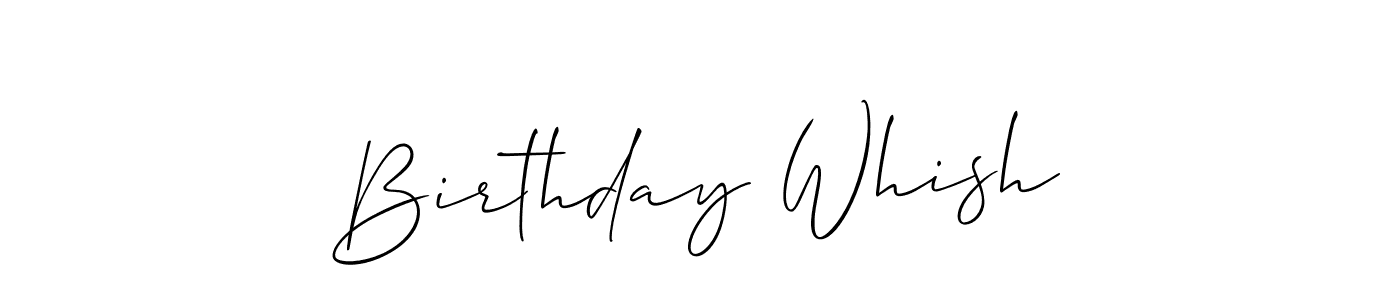 Similarly Allison_Script is the best handwritten signature design. Signature creator online .You can use it as an online autograph creator for name Birthday Whish. Birthday Whish signature style 2 images and pictures png