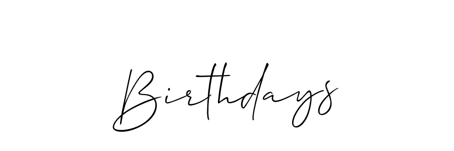 Best and Professional Signature Style for Birthdays. Allison_Script Best Signature Style Collection. Birthdays signature style 2 images and pictures png