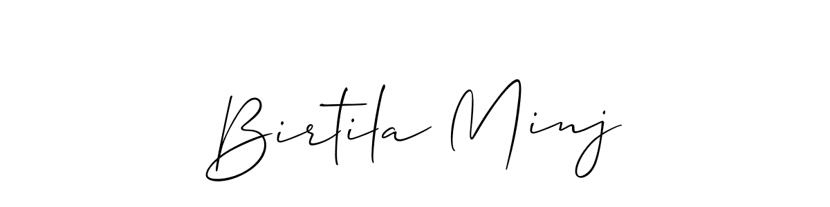 Also You can easily find your signature by using the search form. We will create Birtila Minj name handwritten signature images for you free of cost using Allison_Script sign style. Birtila Minj signature style 2 images and pictures png