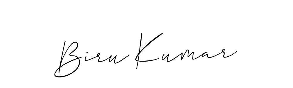 You should practise on your own different ways (Allison_Script) to write your name (Biru Kumar) in signature. don't let someone else do it for you. Biru Kumar signature style 2 images and pictures png