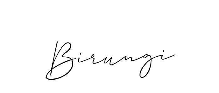 How to make Birungi name signature. Use Allison_Script style for creating short signs online. This is the latest handwritten sign. Birungi signature style 2 images and pictures png
