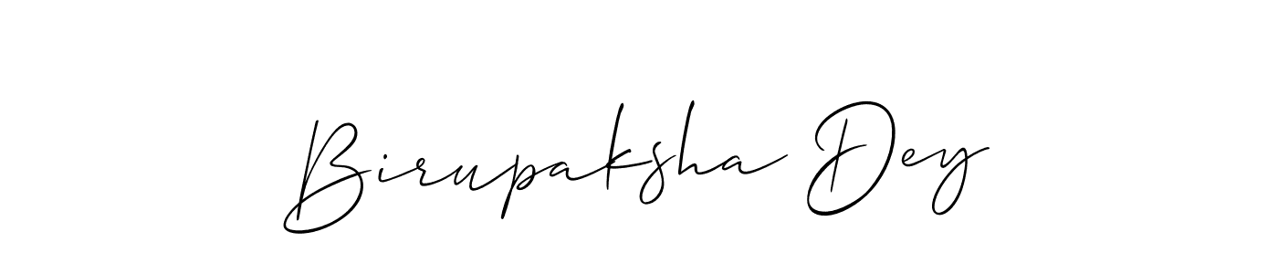 Design your own signature with our free online signature maker. With this signature software, you can create a handwritten (Allison_Script) signature for name Birupaksha Dey. Birupaksha Dey signature style 2 images and pictures png