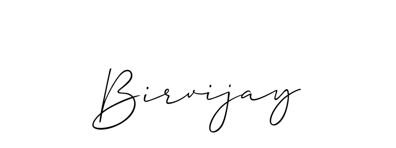 Birvijay stylish signature style. Best Handwritten Sign (Allison_Script) for my name. Handwritten Signature Collection Ideas for my name Birvijay. Birvijay signature style 2 images and pictures png