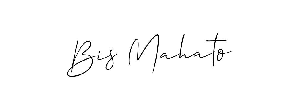 Also You can easily find your signature by using the search form. We will create Bis Mahato name handwritten signature images for you free of cost using Allison_Script sign style. Bis Mahato signature style 2 images and pictures png