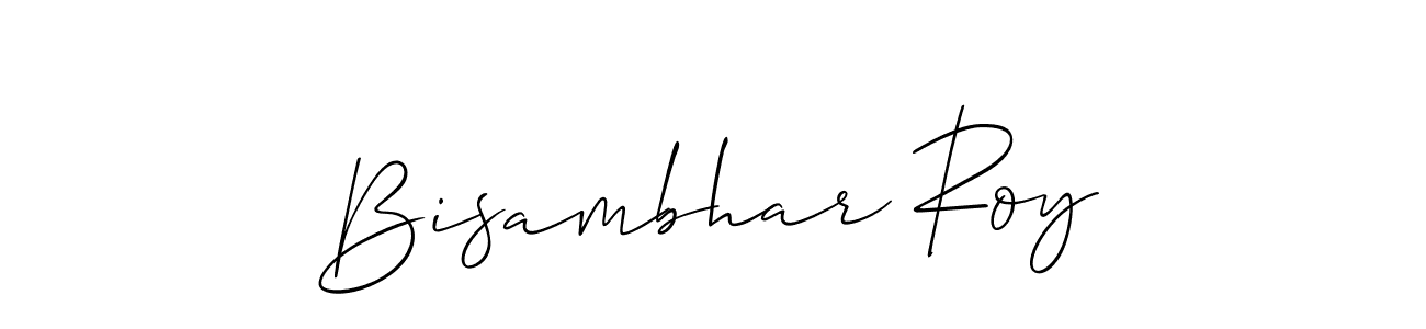 Also You can easily find your signature by using the search form. We will create Bisambhar Roy name handwritten signature images for you free of cost using Allison_Script sign style. Bisambhar Roy signature style 2 images and pictures png