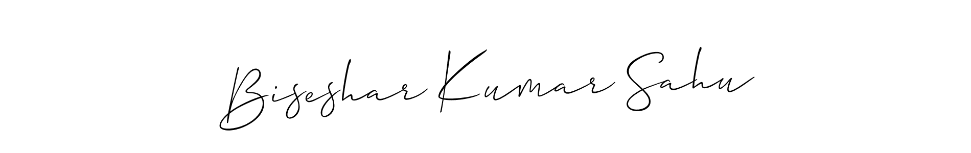 It looks lik you need a new signature style for name Biseshar Kumar Sahu. Design unique handwritten (Allison_Script) signature with our free signature maker in just a few clicks. Biseshar Kumar Sahu signature style 2 images and pictures png