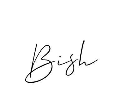 It looks lik you need a new signature style for name Bish. Design unique handwritten (Allison_Script) signature with our free signature maker in just a few clicks. Bish signature style 2 images and pictures png