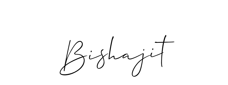 Create a beautiful signature design for name Bishajit. With this signature (Allison_Script) fonts, you can make a handwritten signature for free. Bishajit signature style 2 images and pictures png