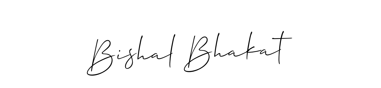 Bishal Bhakat stylish signature style. Best Handwritten Sign (Allison_Script) for my name. Handwritten Signature Collection Ideas for my name Bishal Bhakat. Bishal Bhakat signature style 2 images and pictures png