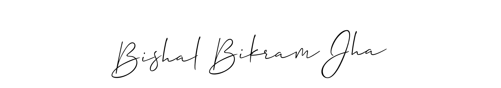 Best and Professional Signature Style for Bishal Bikram Jha. Allison_Script Best Signature Style Collection. Bishal Bikram Jha signature style 2 images and pictures png