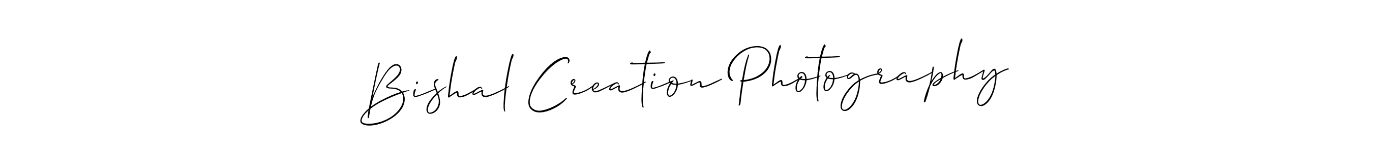 It looks lik you need a new signature style for name Bishal Creation Photography. Design unique handwritten (Allison_Script) signature with our free signature maker in just a few clicks. Bishal Creation Photography signature style 2 images and pictures png