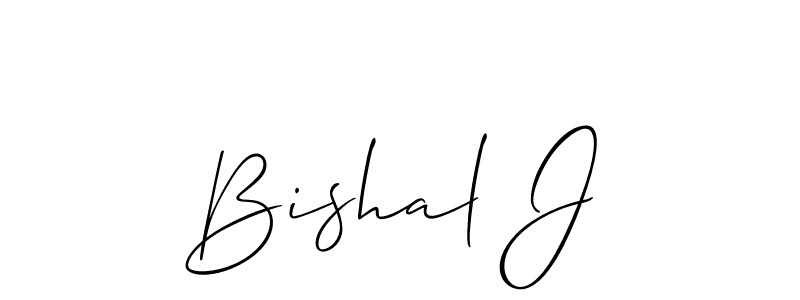 Make a beautiful signature design for name Bishal J. Use this online signature maker to create a handwritten signature for free. Bishal J signature style 2 images and pictures png