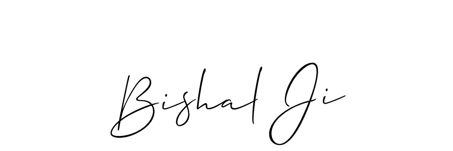 Bishal Ji stylish signature style. Best Handwritten Sign (Allison_Script) for my name. Handwritten Signature Collection Ideas for my name Bishal Ji. Bishal Ji signature style 2 images and pictures png