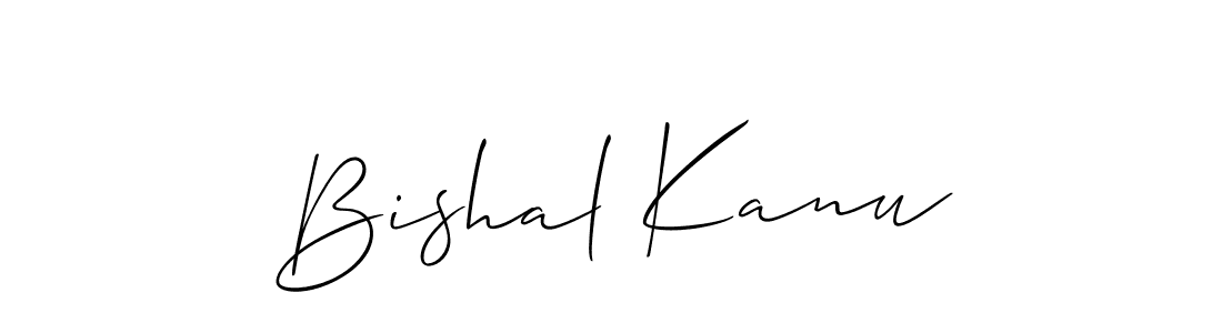 It looks lik you need a new signature style for name Bishal Kanu. Design unique handwritten (Allison_Script) signature with our free signature maker in just a few clicks. Bishal Kanu signature style 2 images and pictures png