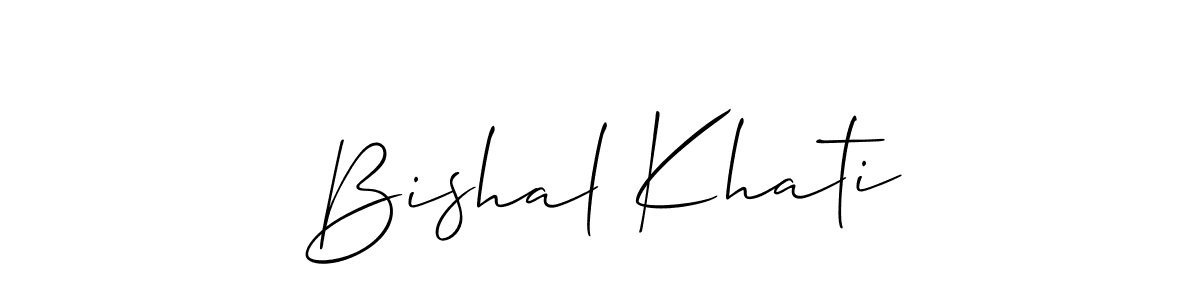 Make a beautiful signature design for name Bishal Khati. Use this online signature maker to create a handwritten signature for free. Bishal Khati signature style 2 images and pictures png