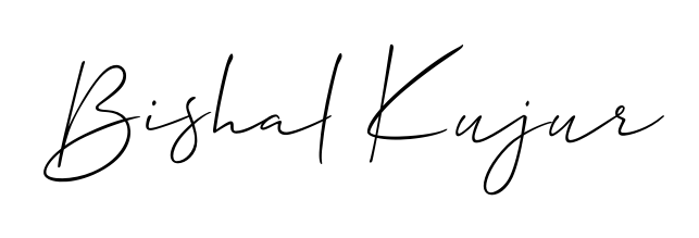 The Allison_Script lettering style adds unique flourish to name Bishal Kujur. Stand out with a custom digital autograph made in seconds. Bishal Kujur signature style 2 images and pictures png