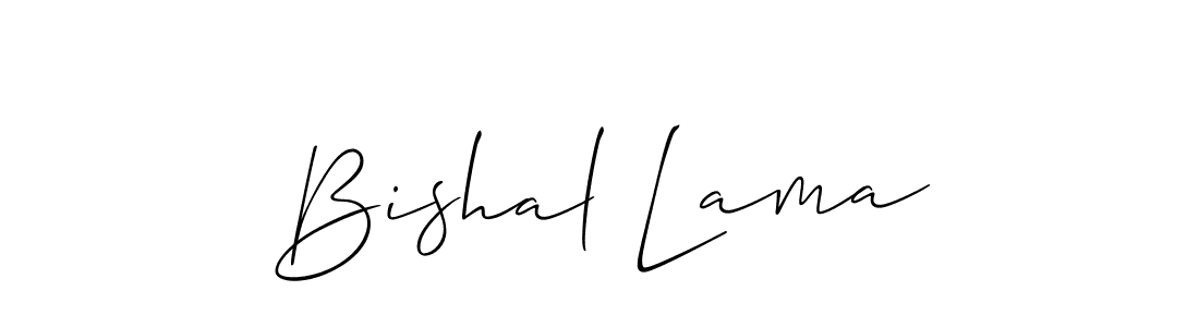Also You can easily find your signature by using the search form. We will create Bishal Lama name handwritten signature images for you free of cost using Allison_Script sign style. Bishal Lama signature style 2 images and pictures png