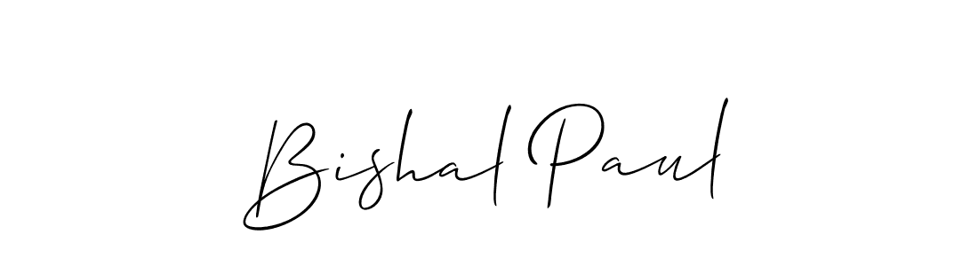 Bishal Paul stylish signature style. Best Handwritten Sign (Allison_Script) for my name. Handwritten Signature Collection Ideas for my name Bishal Paul. Bishal Paul signature style 2 images and pictures png