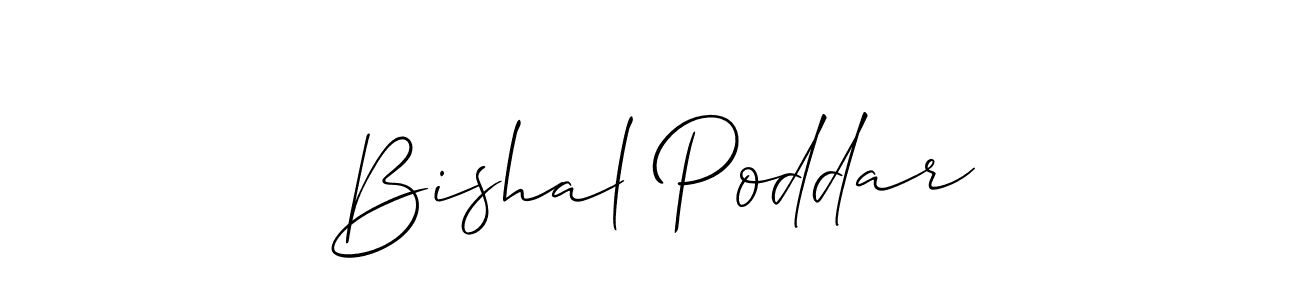 How to make Bishal Poddar signature? Allison_Script is a professional autograph style. Create handwritten signature for Bishal Poddar name. Bishal Poddar signature style 2 images and pictures png