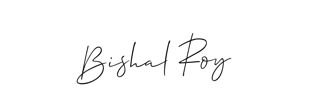 Bishal Roy stylish signature style. Best Handwritten Sign (Allison_Script) for my name. Handwritten Signature Collection Ideas for my name Bishal Roy. Bishal Roy signature style 2 images and pictures png