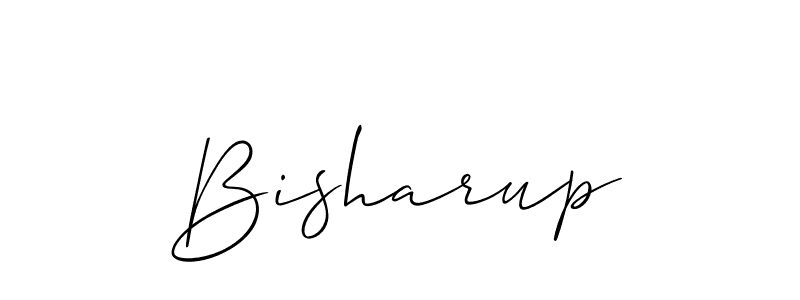 How to make Bisharup signature? Allison_Script is a professional autograph style. Create handwritten signature for Bisharup name. Bisharup signature style 2 images and pictures png