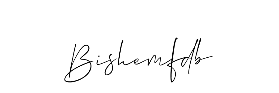 You should practise on your own different ways (Allison_Script) to write your name (Bishemfdb) in signature. don't let someone else do it for you. Bishemfdb signature style 2 images and pictures png