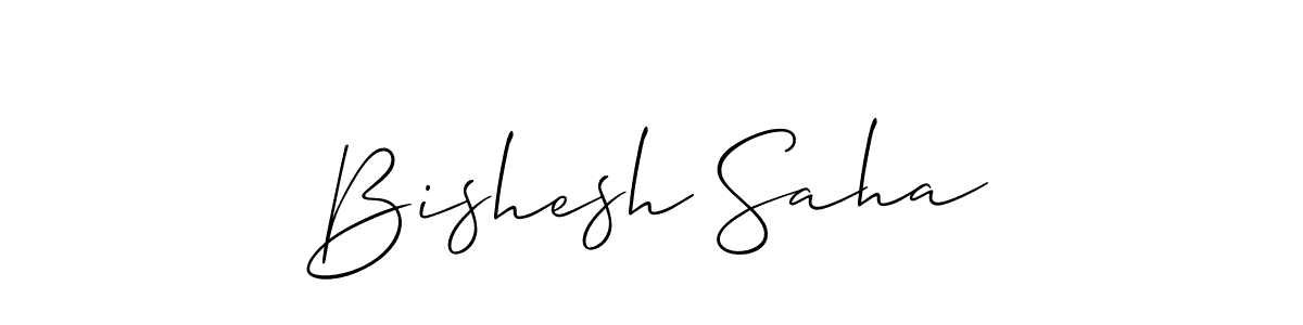 Make a beautiful signature design for name Bishesh Saha. Use this online signature maker to create a handwritten signature for free. Bishesh Saha signature style 2 images and pictures png