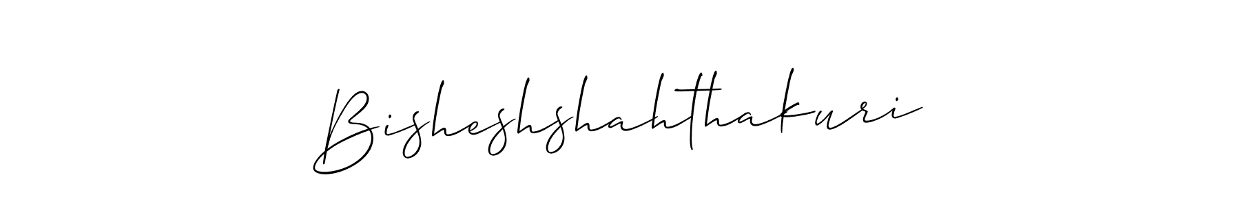 Also we have Bisheshshahthakuri name is the best signature style. Create professional handwritten signature collection using Allison_Script autograph style. Bisheshshahthakuri signature style 2 images and pictures png