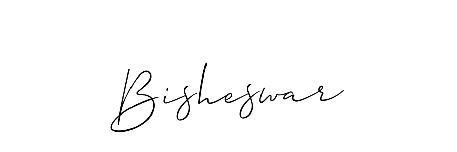 You should practise on your own different ways (Allison_Script) to write your name (Bisheswar) in signature. don't let someone else do it for you. Bisheswar signature style 2 images and pictures png