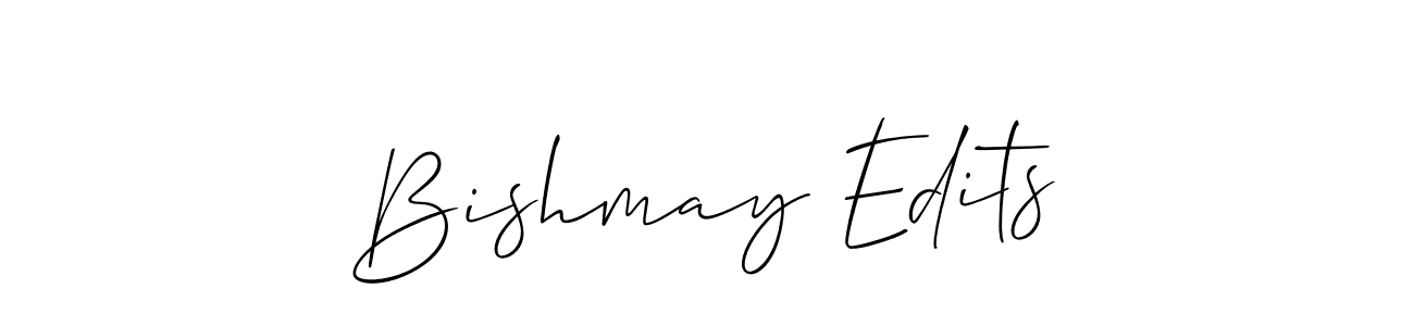 Make a beautiful signature design for name Bishmay Edits. Use this online signature maker to create a handwritten signature for free. Bishmay Edits signature style 2 images and pictures png