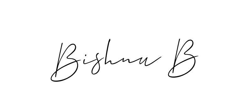 Make a beautiful signature design for name Bishnu B. Use this online signature maker to create a handwritten signature for free. Bishnu B signature style 2 images and pictures png