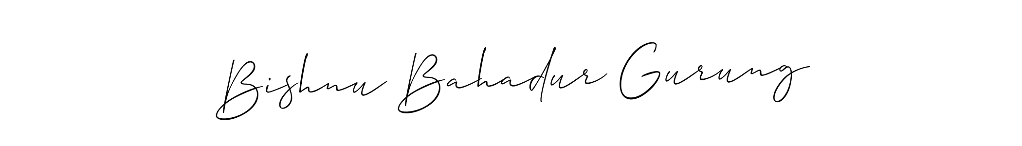 Make a beautiful signature design for name Bishnu Bahadur Gurung. Use this online signature maker to create a handwritten signature for free. Bishnu Bahadur Gurung signature style 2 images and pictures png