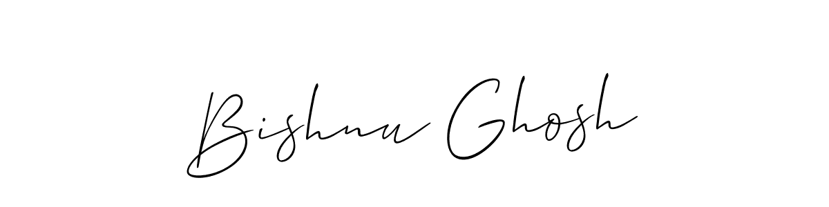 Also You can easily find your signature by using the search form. We will create Bishnu Ghosh name handwritten signature images for you free of cost using Allison_Script sign style. Bishnu Ghosh signature style 2 images and pictures png