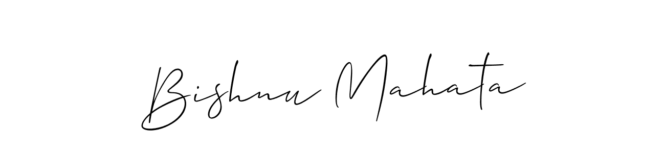 Make a short Bishnu Mahata signature style. Manage your documents anywhere anytime using Allison_Script. Create and add eSignatures, submit forms, share and send files easily. Bishnu Mahata signature style 2 images and pictures png
