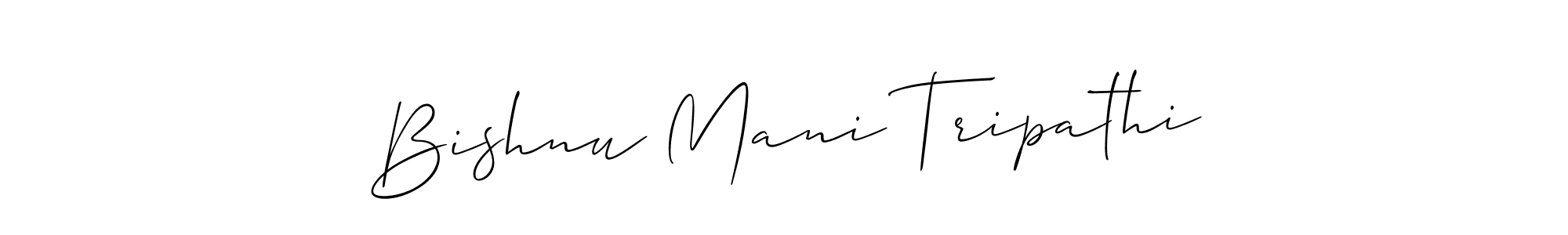 Also we have Bishnu Mani Tripathi name is the best signature style. Create professional handwritten signature collection using Allison_Script autograph style. Bishnu Mani Tripathi signature style 2 images and pictures png