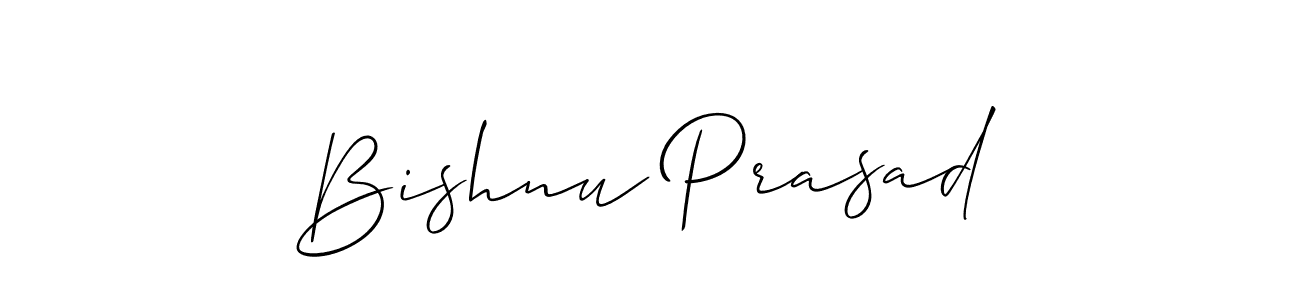 This is the best signature style for the Bishnu Prasad name. Also you like these signature font (Allison_Script). Mix name signature. Bishnu Prasad signature style 2 images and pictures png