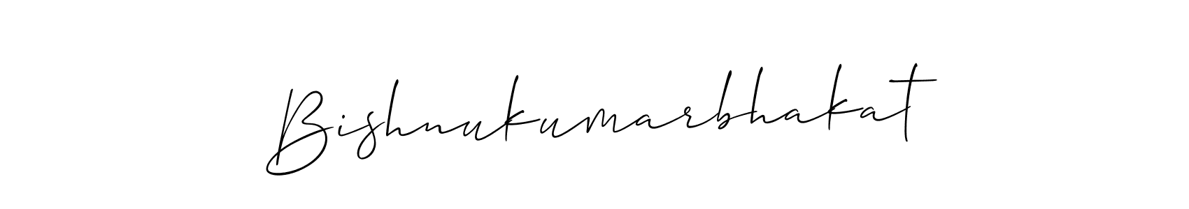Also we have Bishnukumarbhakat name is the best signature style. Create professional handwritten signature collection using Allison_Script autograph style. Bishnukumarbhakat signature style 2 images and pictures png