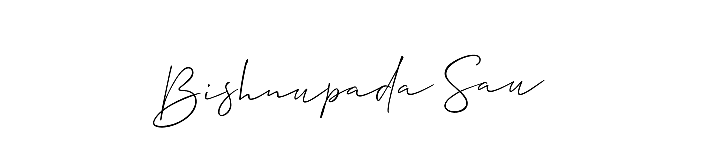 Also we have Bishnupada Sau name is the best signature style. Create professional handwritten signature collection using Allison_Script autograph style. Bishnupada Sau signature style 2 images and pictures png