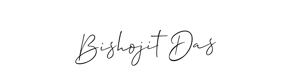 How to make Bishojit Das name signature. Use Allison_Script style for creating short signs online. This is the latest handwritten sign. Bishojit Das signature style 2 images and pictures png