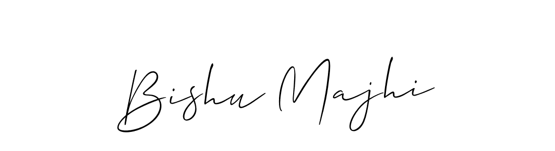Allison_Script is a professional signature style that is perfect for those who want to add a touch of class to their signature. It is also a great choice for those who want to make their signature more unique. Get Bishu Majhi name to fancy signature for free. Bishu Majhi signature style 2 images and pictures png