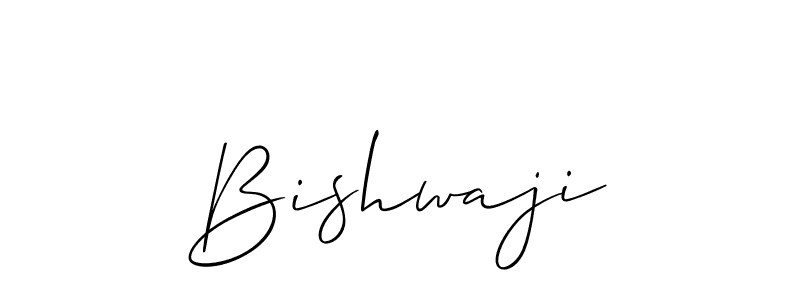 Also we have Bishwaji name is the best signature style. Create professional handwritten signature collection using Allison_Script autograph style. Bishwaji signature style 2 images and pictures png