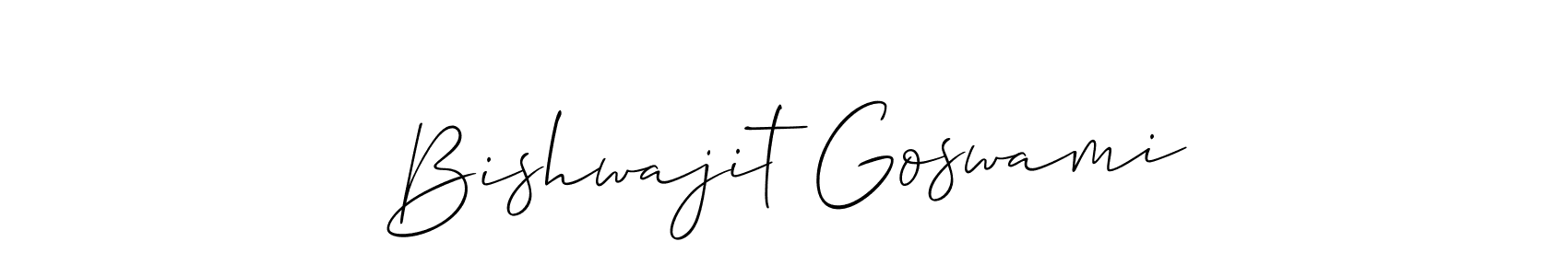 You can use this online signature creator to create a handwritten signature for the name Bishwajit Goswami. This is the best online autograph maker. Bishwajit Goswami signature style 2 images and pictures png
